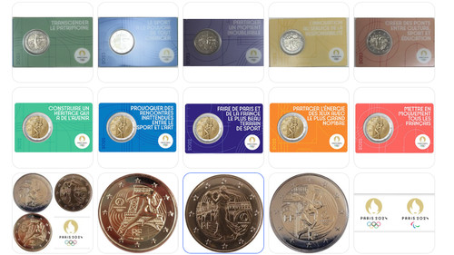 France euro coin card 2021 - euro,