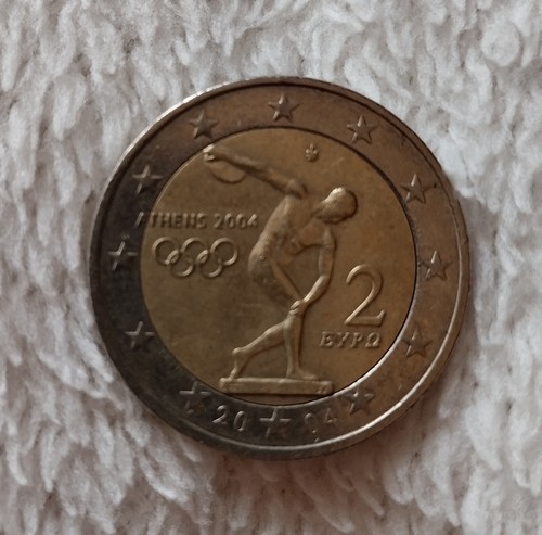 Euro coin athens olympics - coin,