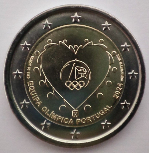 Portugal euro coin - portugal, 2024