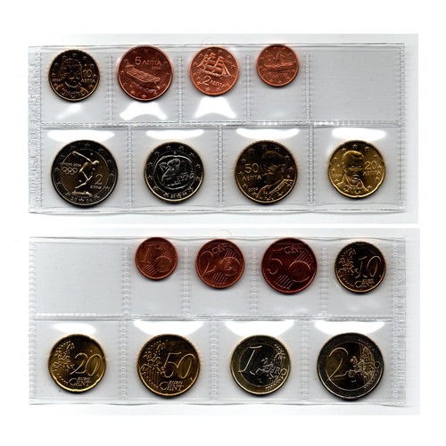 Greece 2004 euro coin set - coin,