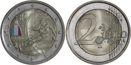 Italy euro metallic 2006 - italy:, bi-metallic